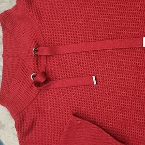 Olsen Womens Cotton Blend Oversized Cowl Neck New Sweater Size 14